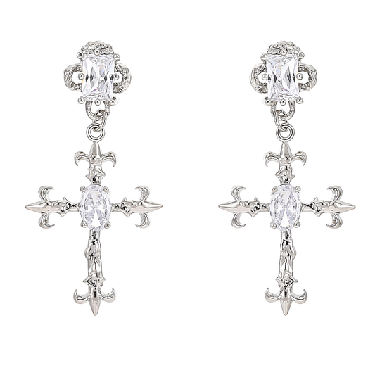 Gothic Rococo Christs Earrings